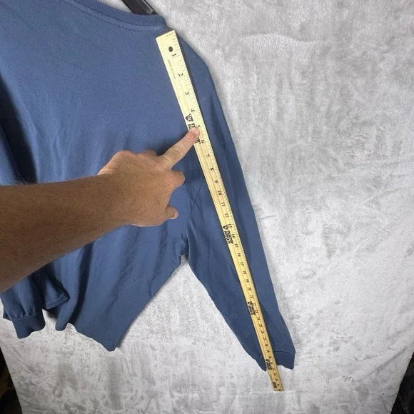 Polo Ralph Lauren Men's Vneck Regular 2XL Blue Pullover Knit Sweater Preppy Golf - Picture 9 of 13